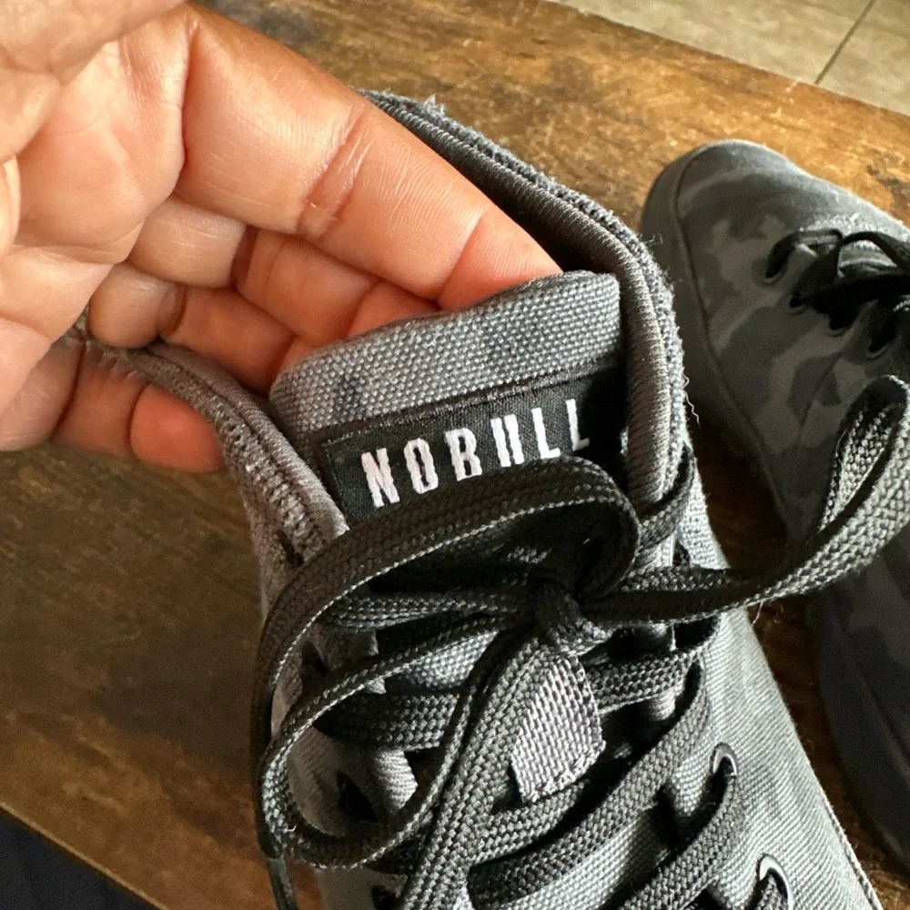 No Bull High-Top Sneakers Lace Up Gray Camo Men 10.5 Women 12 Shoes Training - Picture 10 of 13